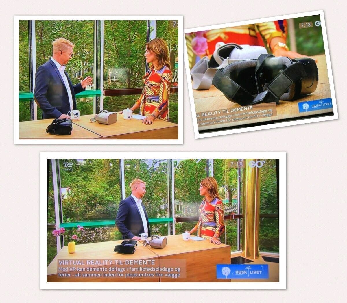TV 2 · Go' morgen Danmark: »Virtual reality til demente« i TV 2's demensuge 'Husk Livet'